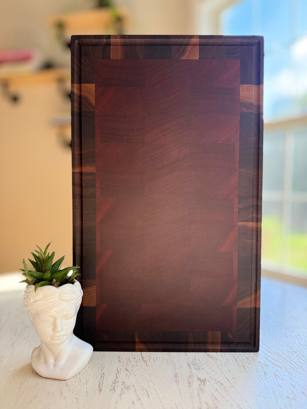 12x20 American Black Walnut and African Sapele End Grain Mama Boar