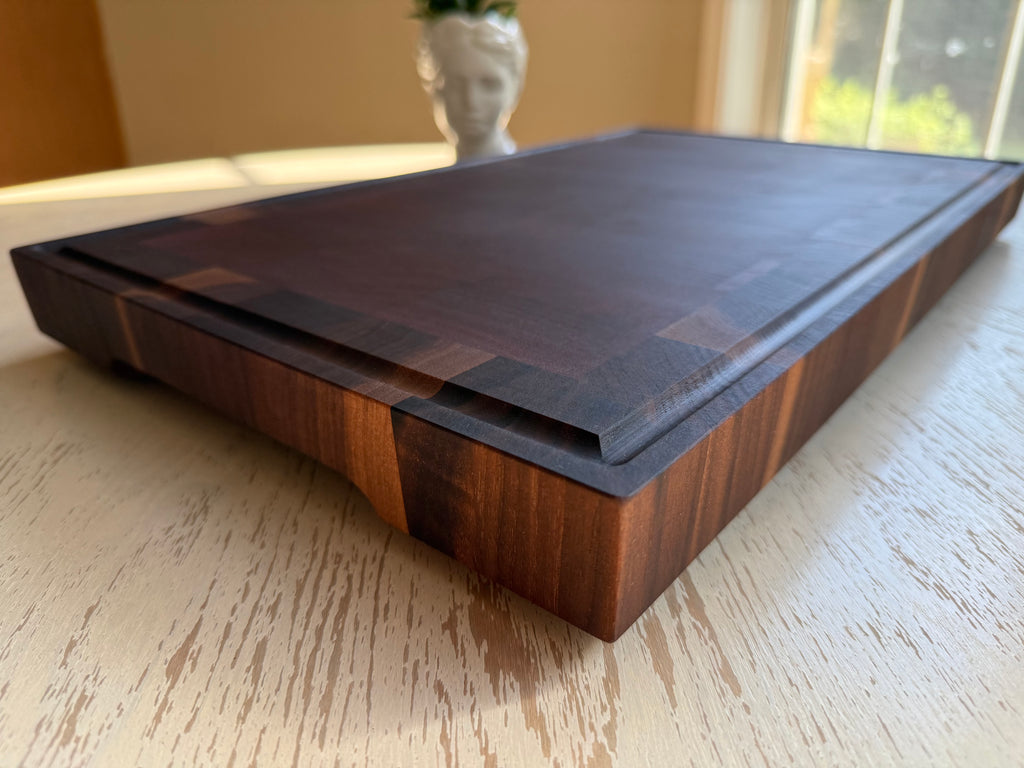 12x20 American Black Walnut and African Sapele End Grain Mama Boar