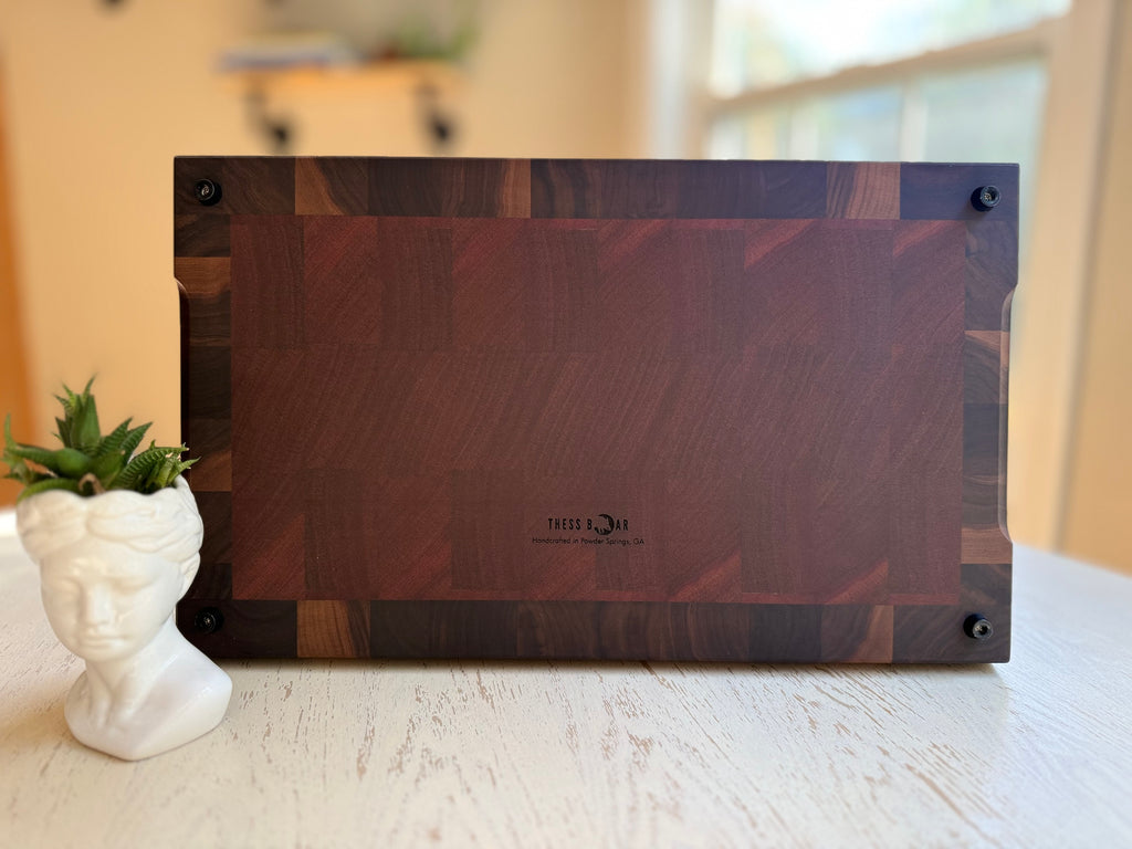 12x20 American Black Walnut and African Sapele End Grain Mama Boar