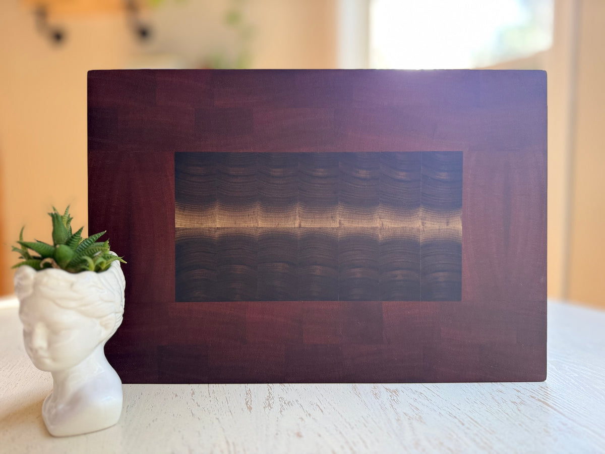 12x18 American Black Walnut and African Sapele End Grain Mama Boar