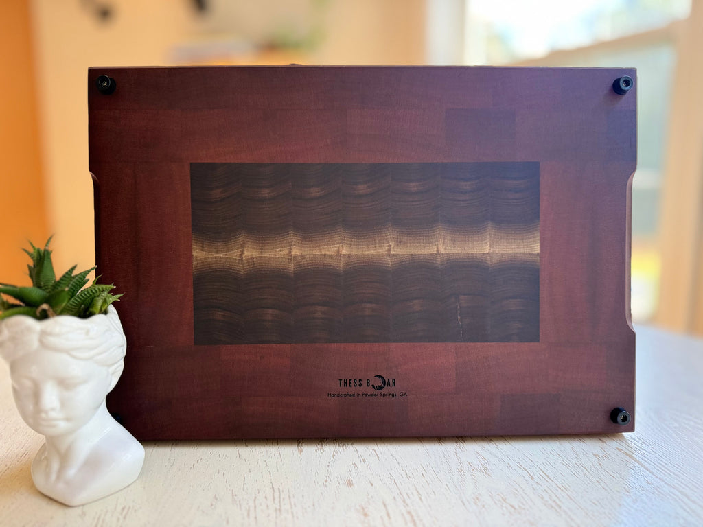 12x18 American Black Walnut and African Sapele End Grain Mama Boar