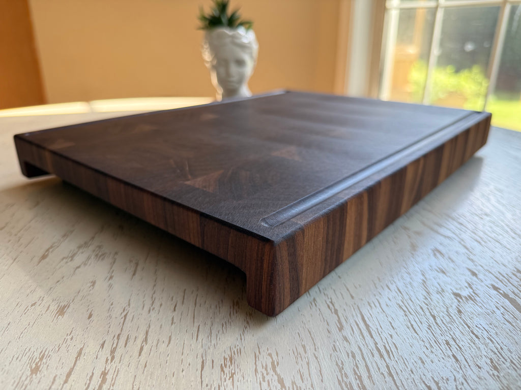 End Grain American Black Walnut Teen Boar 12x16