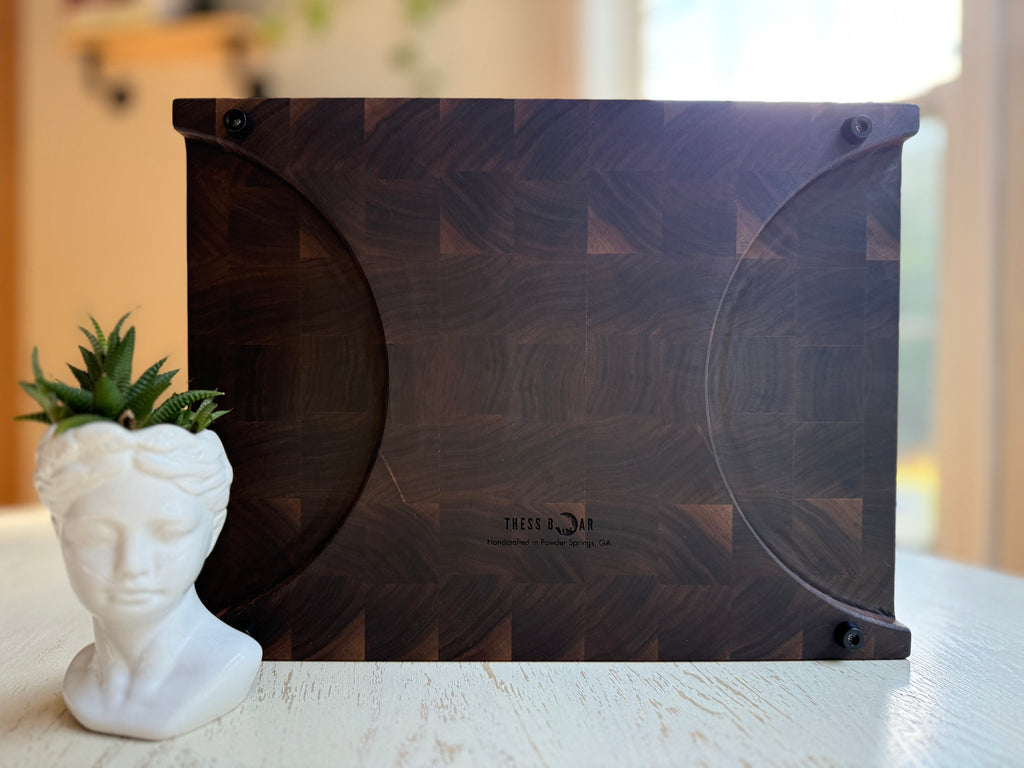 End Grain American Black Walnut Teen Boar 12x16